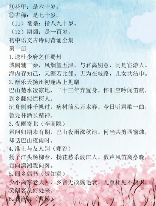 中考语文出题点7